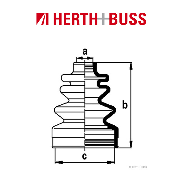 HERTH+BUSS JAKOPARTS Achsmanschetten Satz für SUZUKI WAGON R+ 1.3 4WD vorne lin