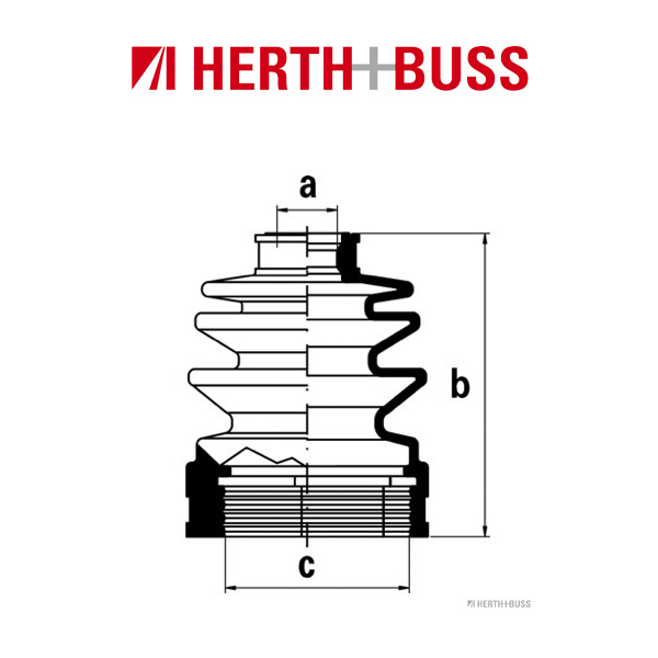 HERTH+BUSS JAKOPARTS Achsmanschetten Satz für HYUNDAI SUZUKI vorne GETRIEBESEIT