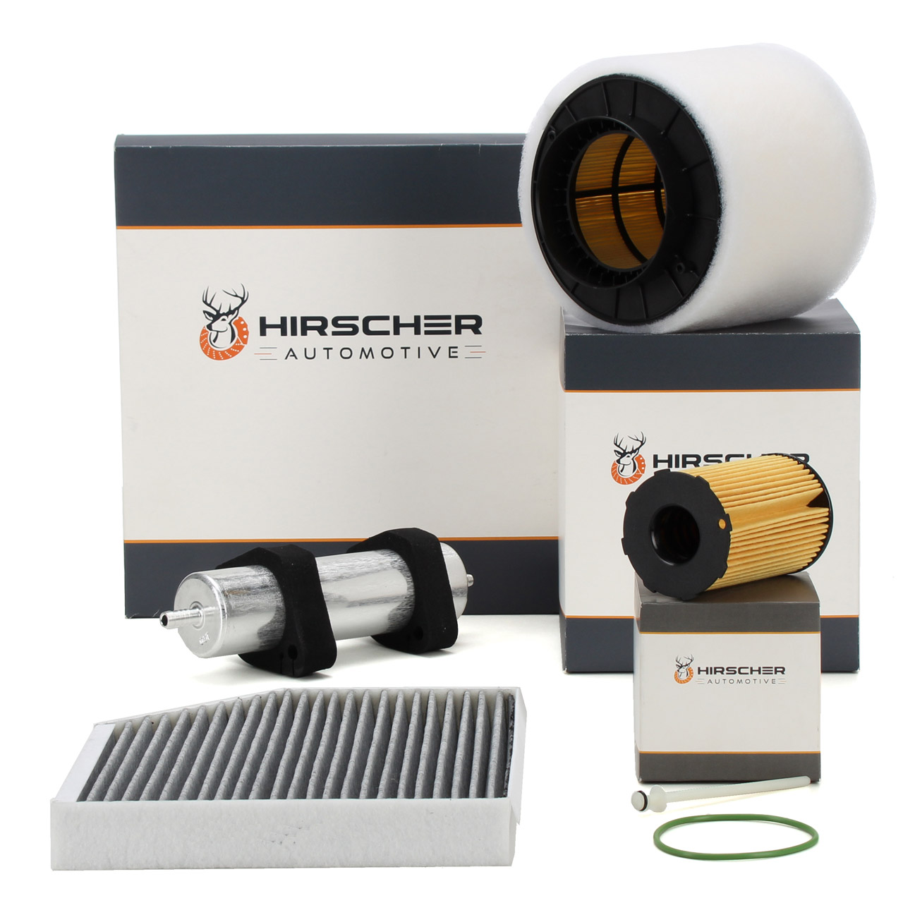 HIRSCHER Filter-Set 4-tlg AUDI A4 (8K B8) A5 (8T 8F) Q5 (8RB) 3.0/SQ5 TDI 204-340 PS