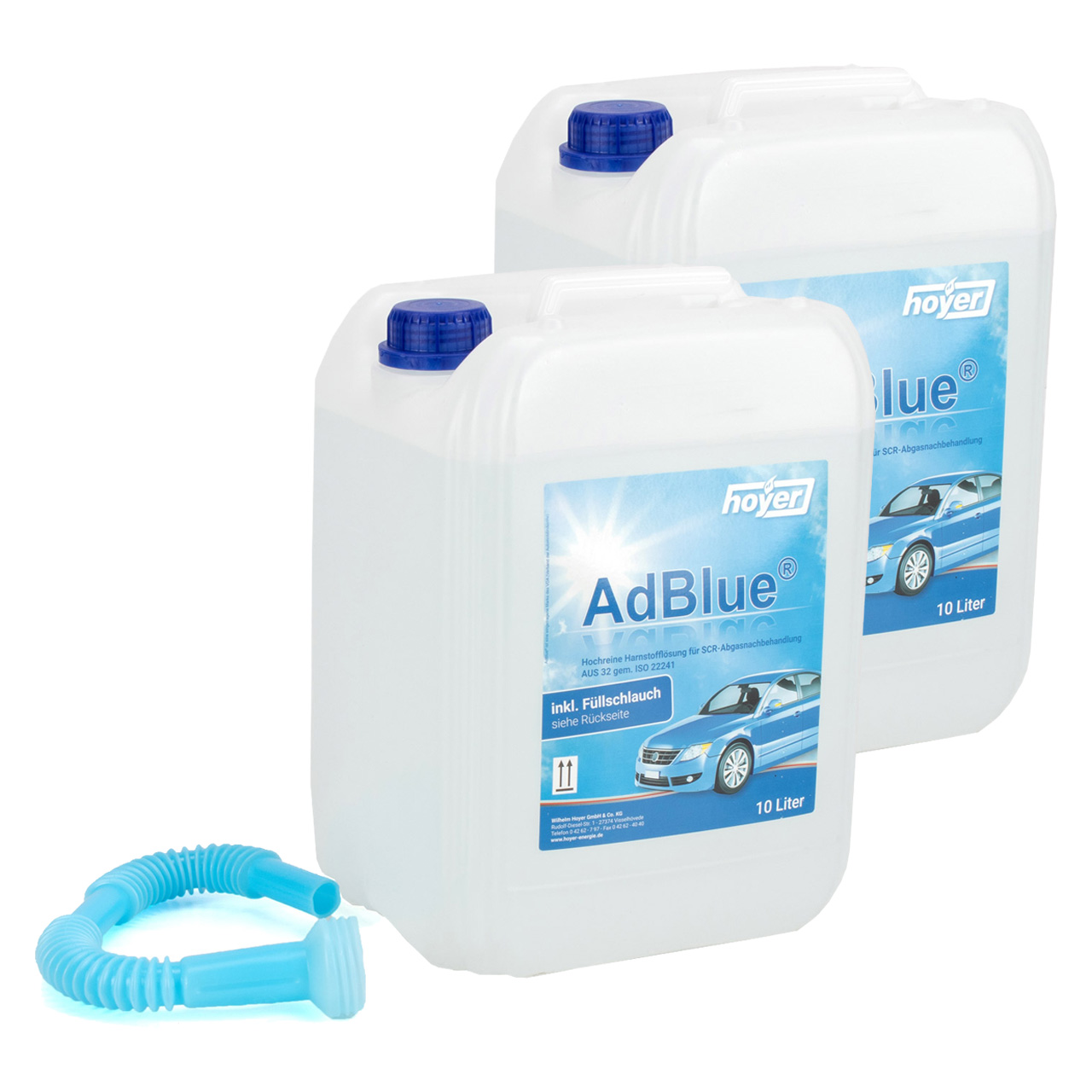 AdBlue® 2x 10 Liter Harnstofflösung für Dieselmotoren mit Ausgießer, AdBlue®, Kfz-Zubehör, Haus & Garten