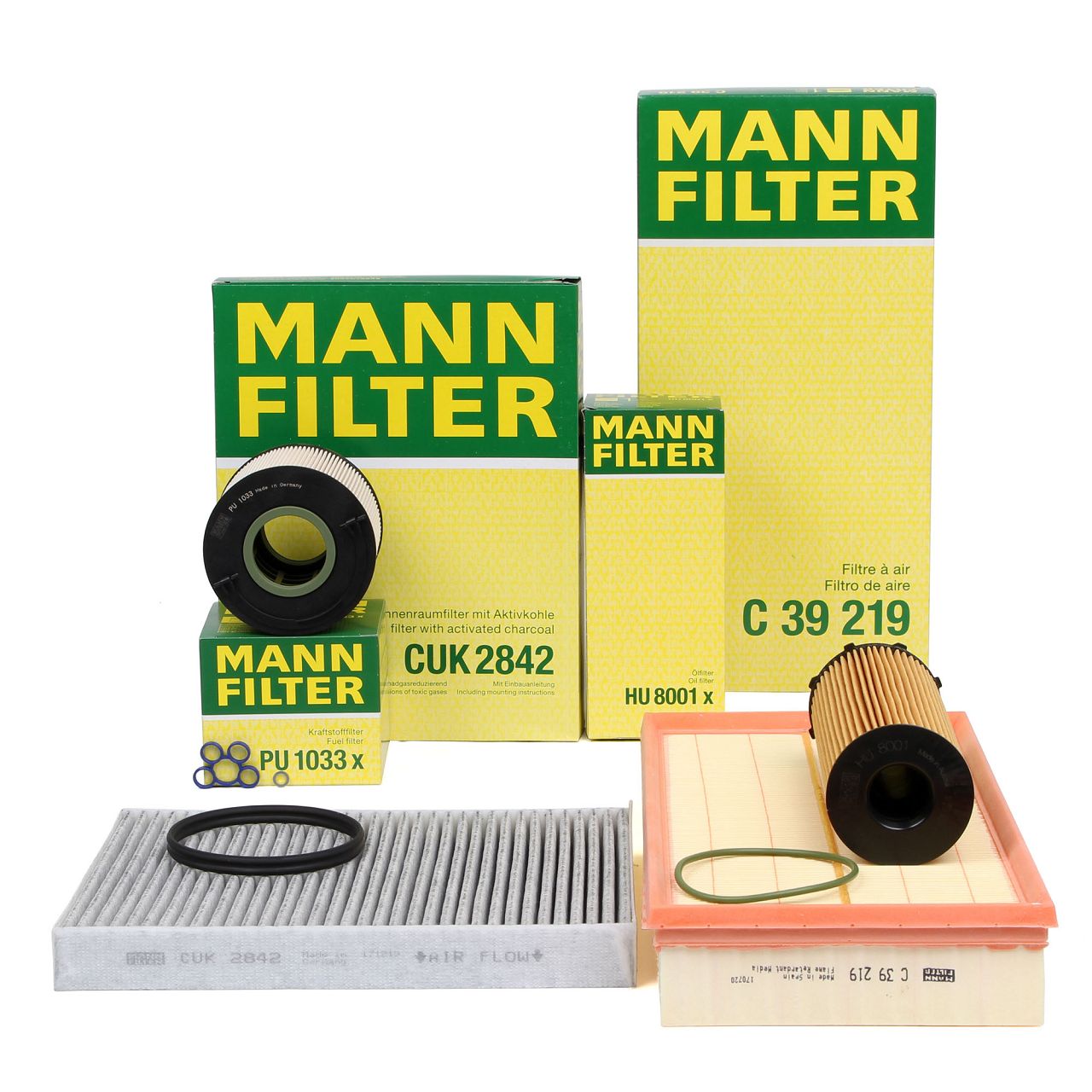 MANN Filter-Set 4-tlg AUDI Q7 (4LB) PORSCHE Cayenne (9PA) VW Touareg (7L) 3.0 TDI