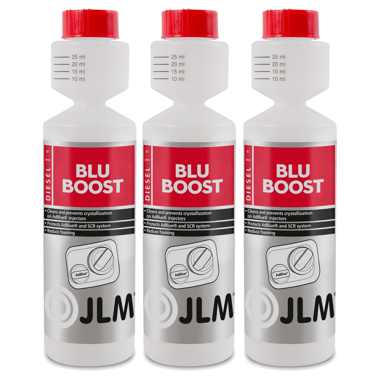 3x 250ml JLM J02385 BluBoost Einspritzdüsenreiniger Injektoren Additiv Reiniger