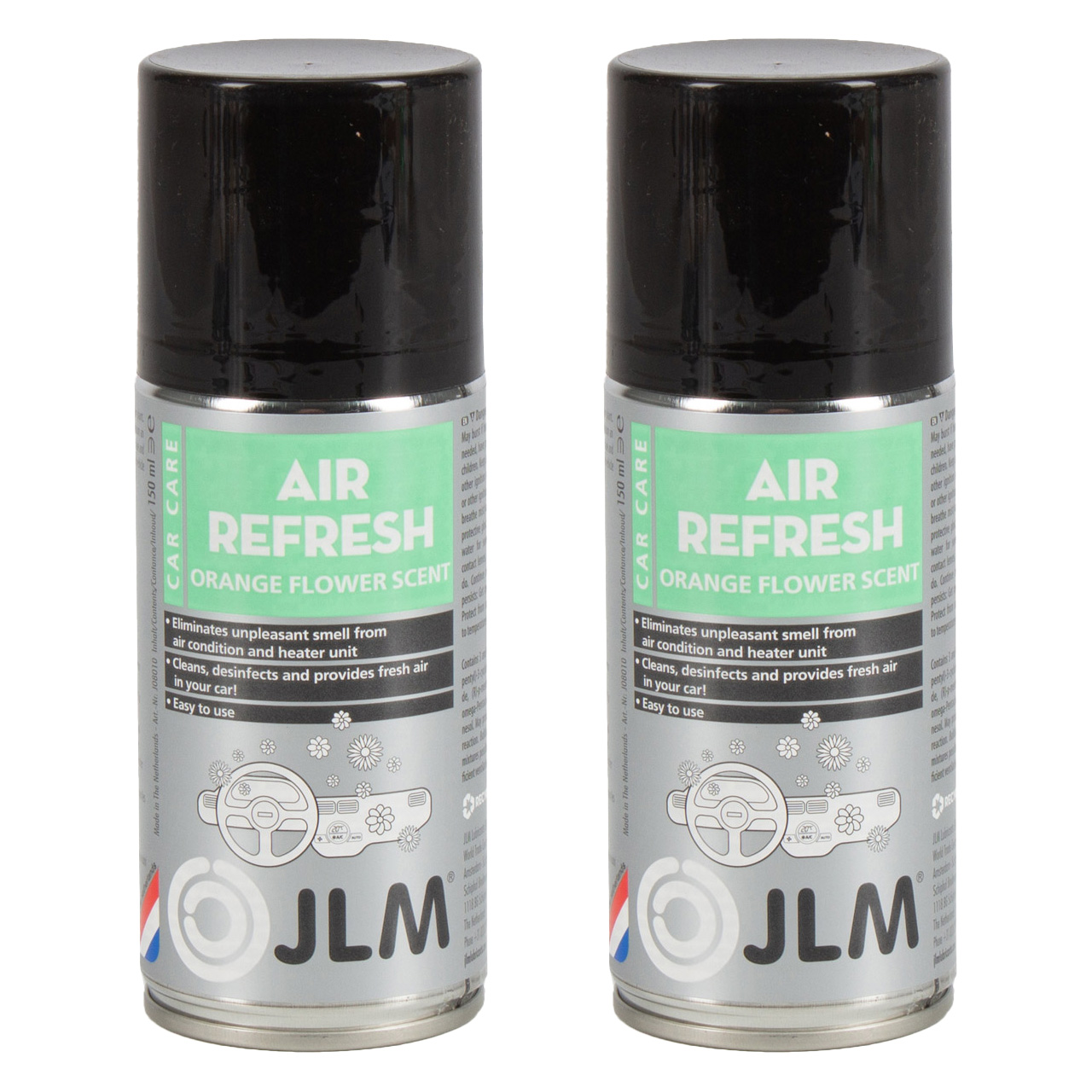 2x 150ml JLM J08010 Air Refresh Orange Flower Klimareiniger Klimaanlagenreiniger Reiniger