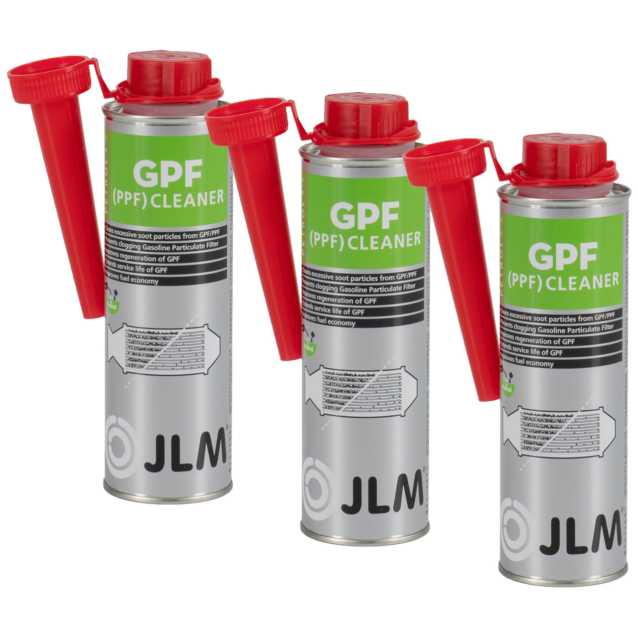 3x 250ml JLM J03160 Benzin GPF Cleaner Injektoren Reiniger Partikelfilterreiniger Additiv