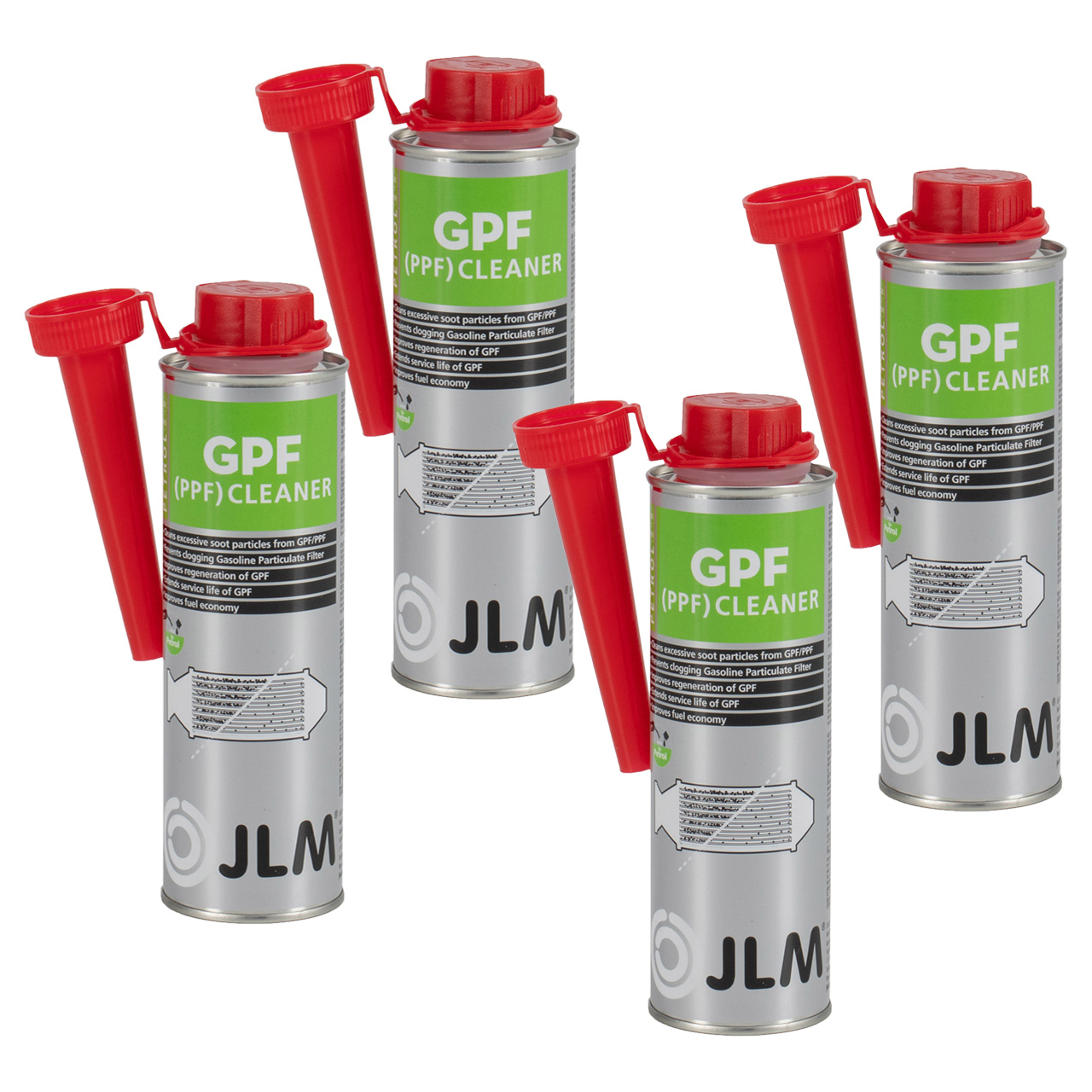 4x 250ml JLM J03160 Benzin GPF Cleaner Injektoren Reiniger Partikelfilterreiniger Additiv