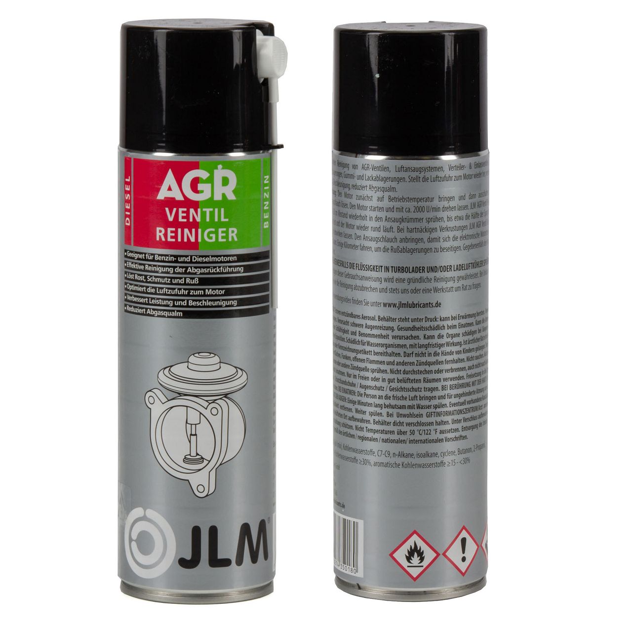 2x 500ml JLM J02712 AGR-Ventil Reiniger Drosselklappenreiniger