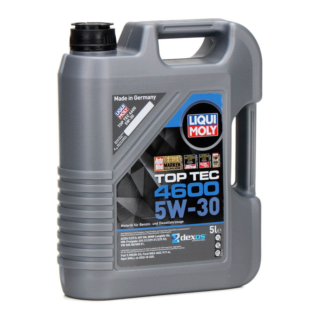 5L LIQUI MOLY Motoröl 5W30 dexos2 + ORIGINAL Opel Ölfilter 1.2-1.8 95526685