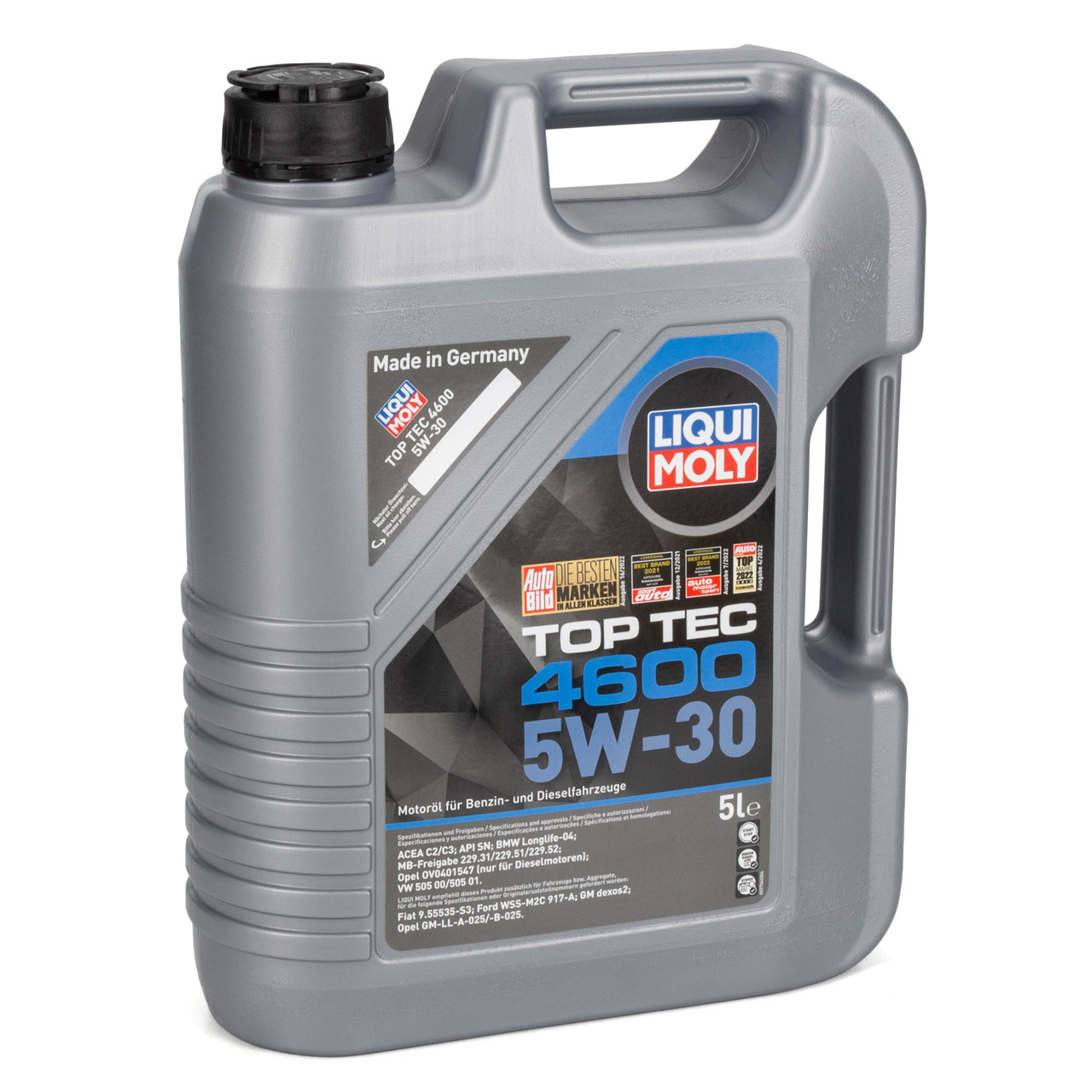 6L LIQUI MOLY TOP TEC 4600 5W-30 Motoröl + HERTH+BUSS Ölfilter ALFA ROMEO FIAT OPEL SAAB