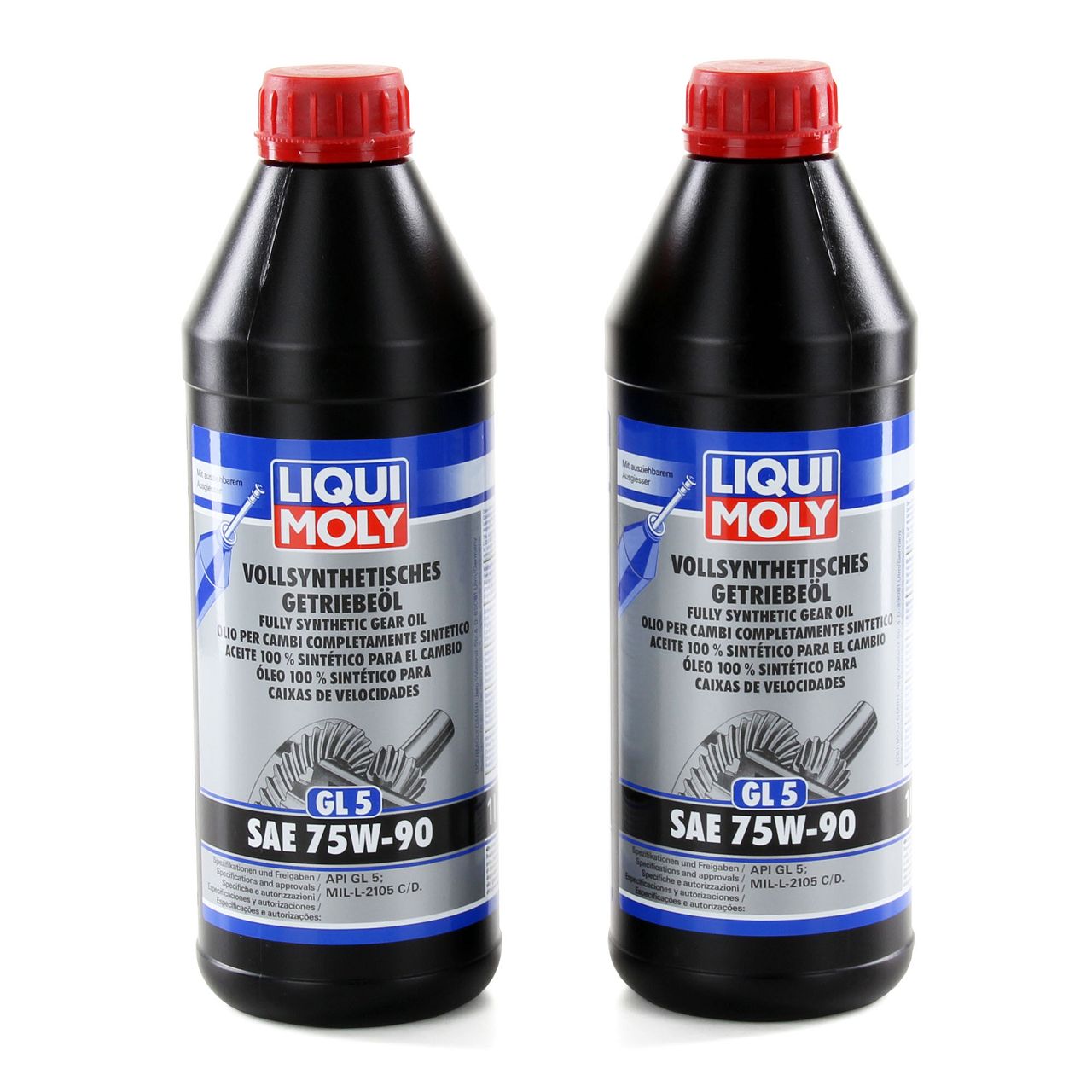 LIQUI MOLY Getriebeöl Schaltgetriebeöl GL-5 SAE 75W-90 2L 2 Liter 1414