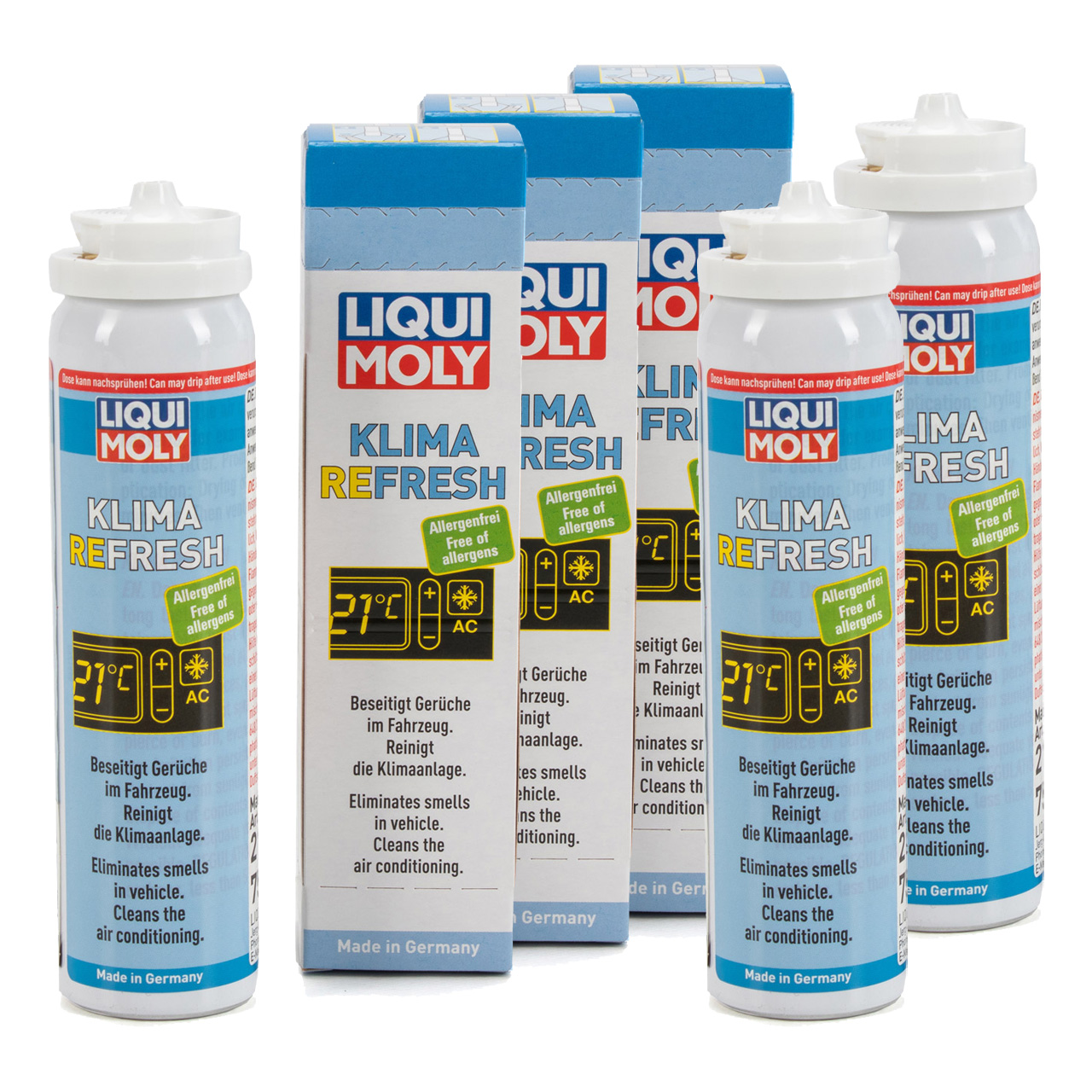 3x 75ml LIQUI MOLY Klima Refresh Klimareiniger Klimaanlagenreiniger allergenfrei