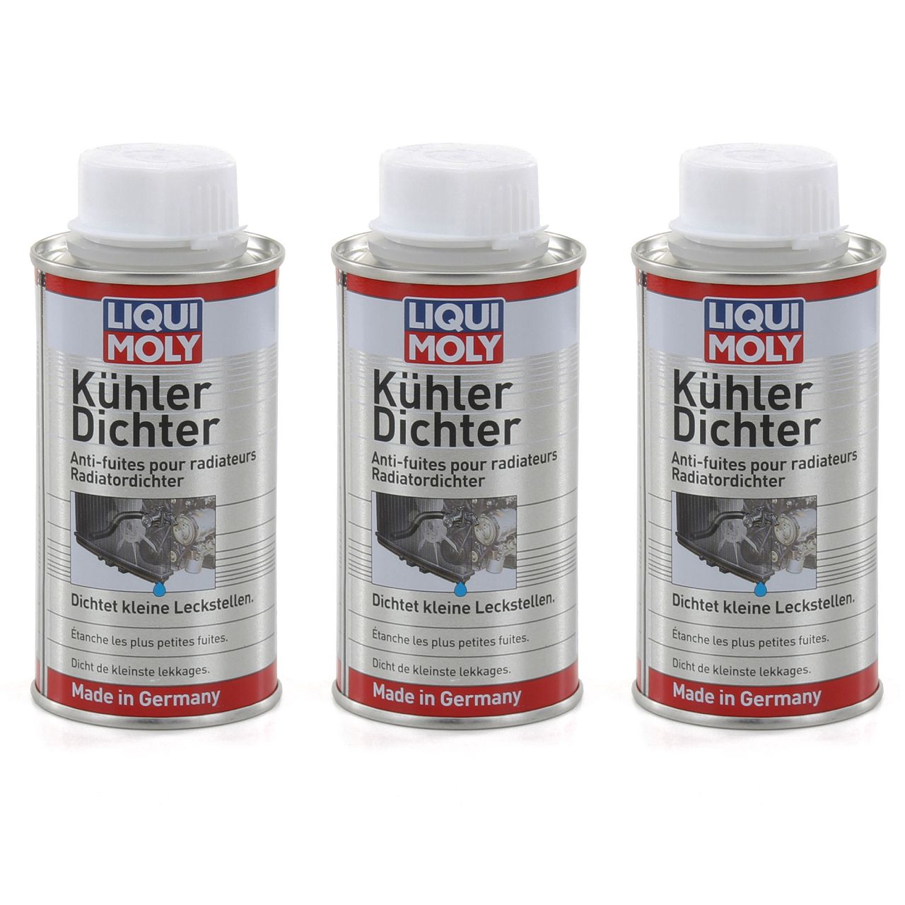 3x 150ml LIQUI MOLY Kühlerdichter Kühler-Dichtmittel-Additiv Dichtungsmittel