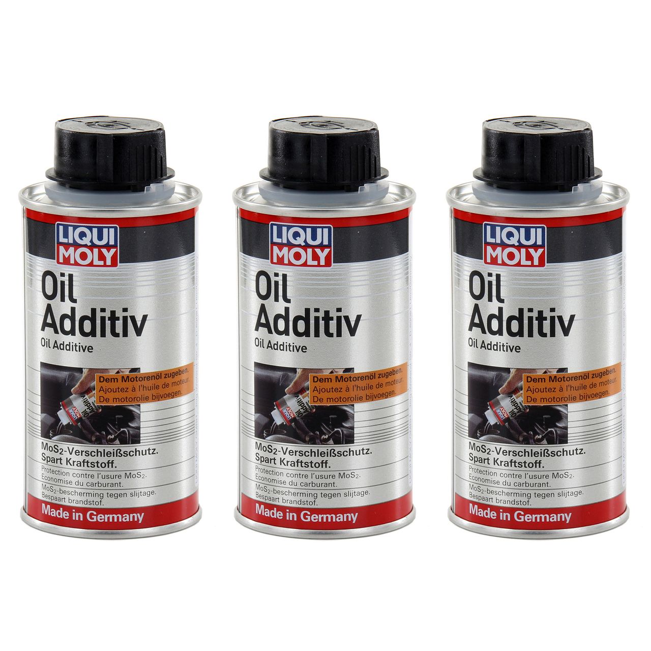 3x 125ml LIQUI MOLY Öl Additiv Öl Zusatz Oil Additiv Verschleißschutz 1011