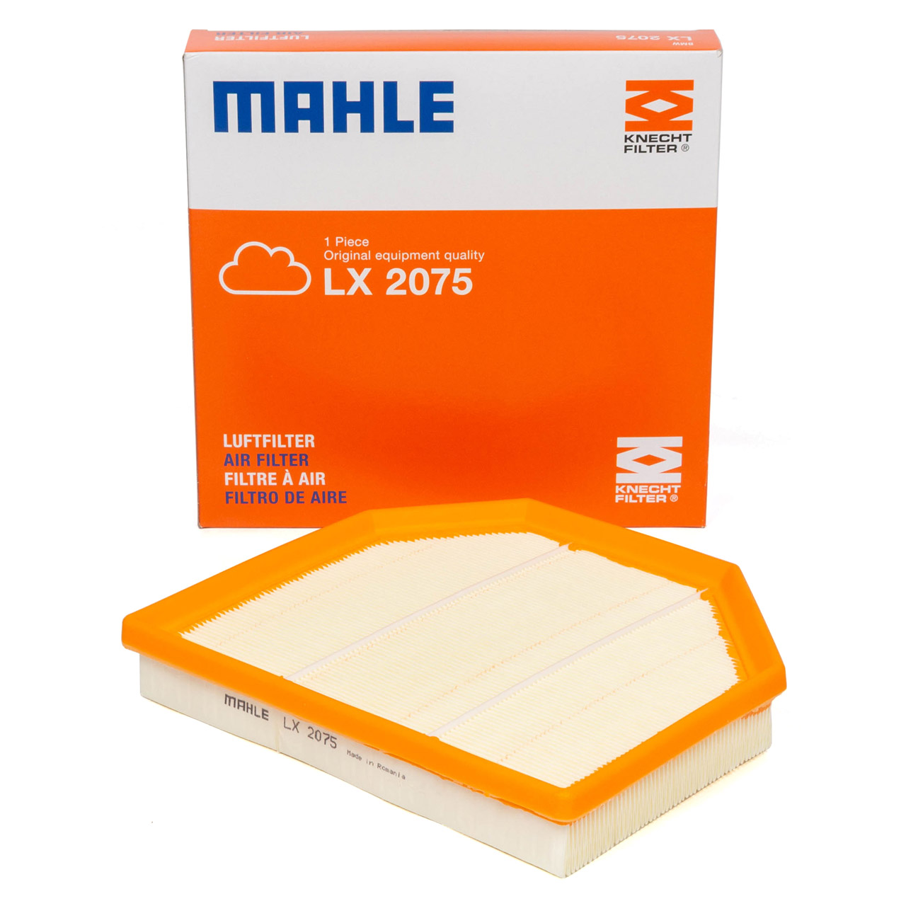 MAHLE LX2075 Luftfilter BMW 3er F30 F80 M3 5er F10 M5 F22 F87 M2 F33 M4 S55 S63 rechts