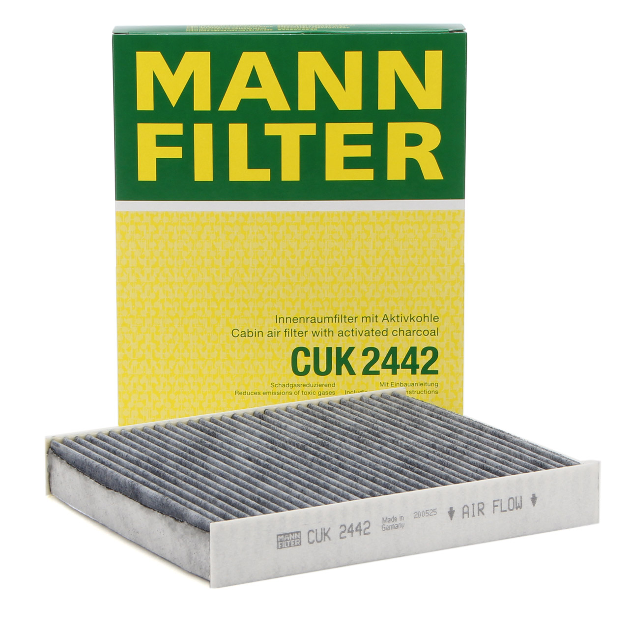 MANN CUK2442 Innenraumfilter Aktivkohlefilter OPEL Astra J Insignia A Mokka / X Zafira C