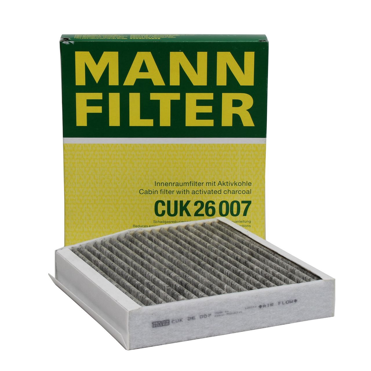 MANN CUK26007 Innenraumfilter Aktivkohle MERCEDES W176 W246 W242 C117 X117 X156 2468300018