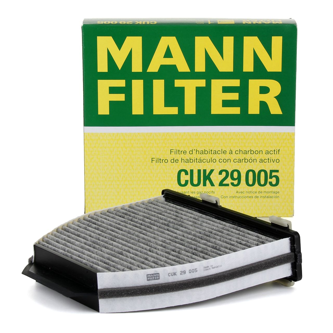MANN-FILTER CUK 2945 Innenraumfilter – Pollenfilter mit Aktivkohle – Für  PKW : : Auto & Motorrad