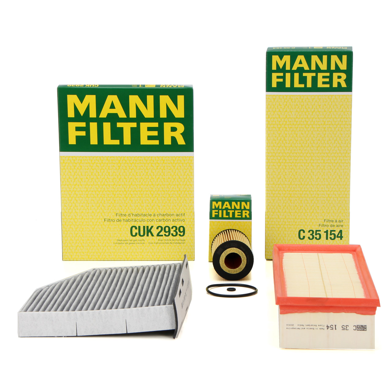 MANN Filter-Set 3-tlg VW Caddy 4 Tiguan Jetta 4 SKODA Yeti AUDI Q3 2.0 TDI 75-184 PS