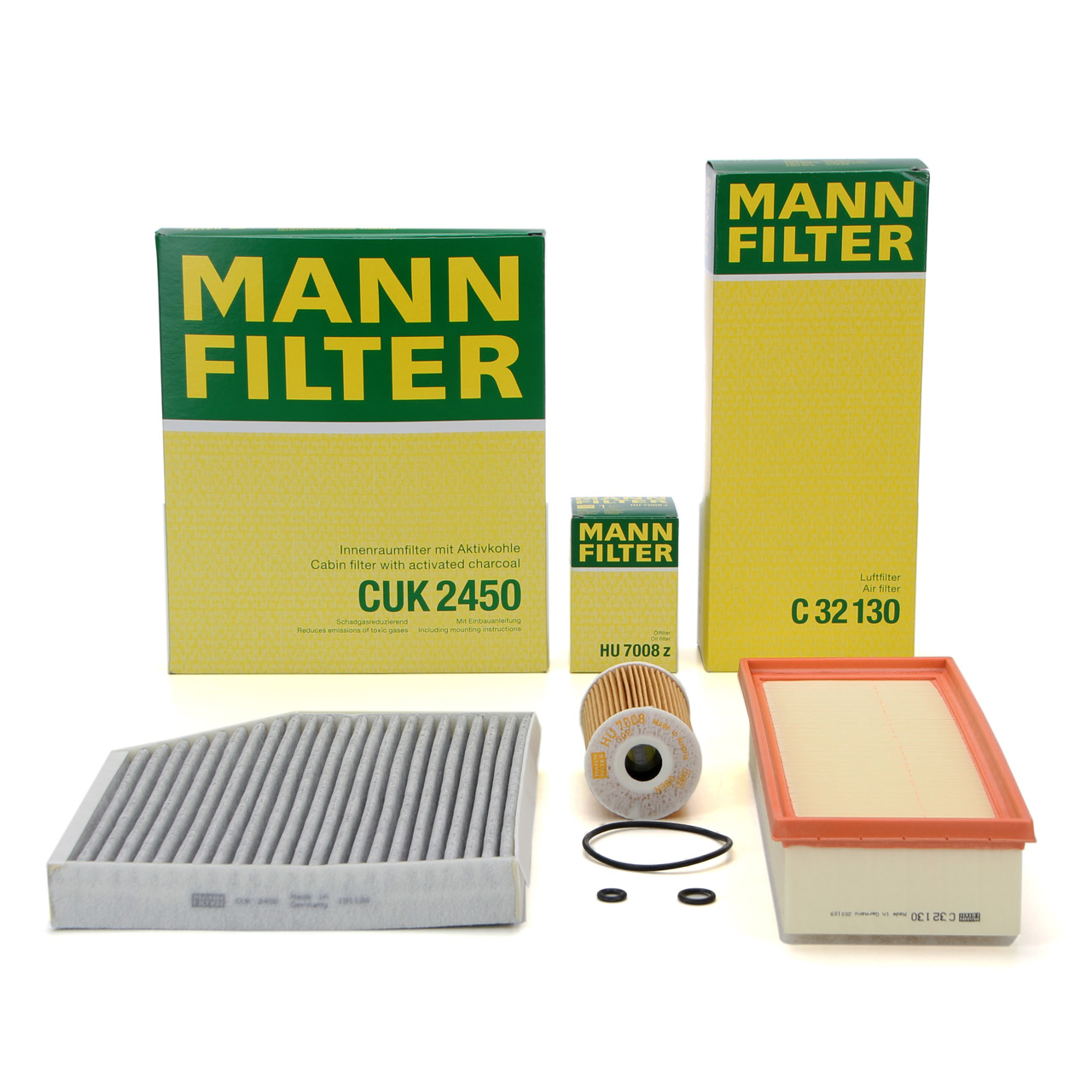 MANN Filter-Set 3-tlg AUDI A4 (8K B8) A5 (8T 8F) Q5 (8RB) 2.0 TDI 120-177 PS
