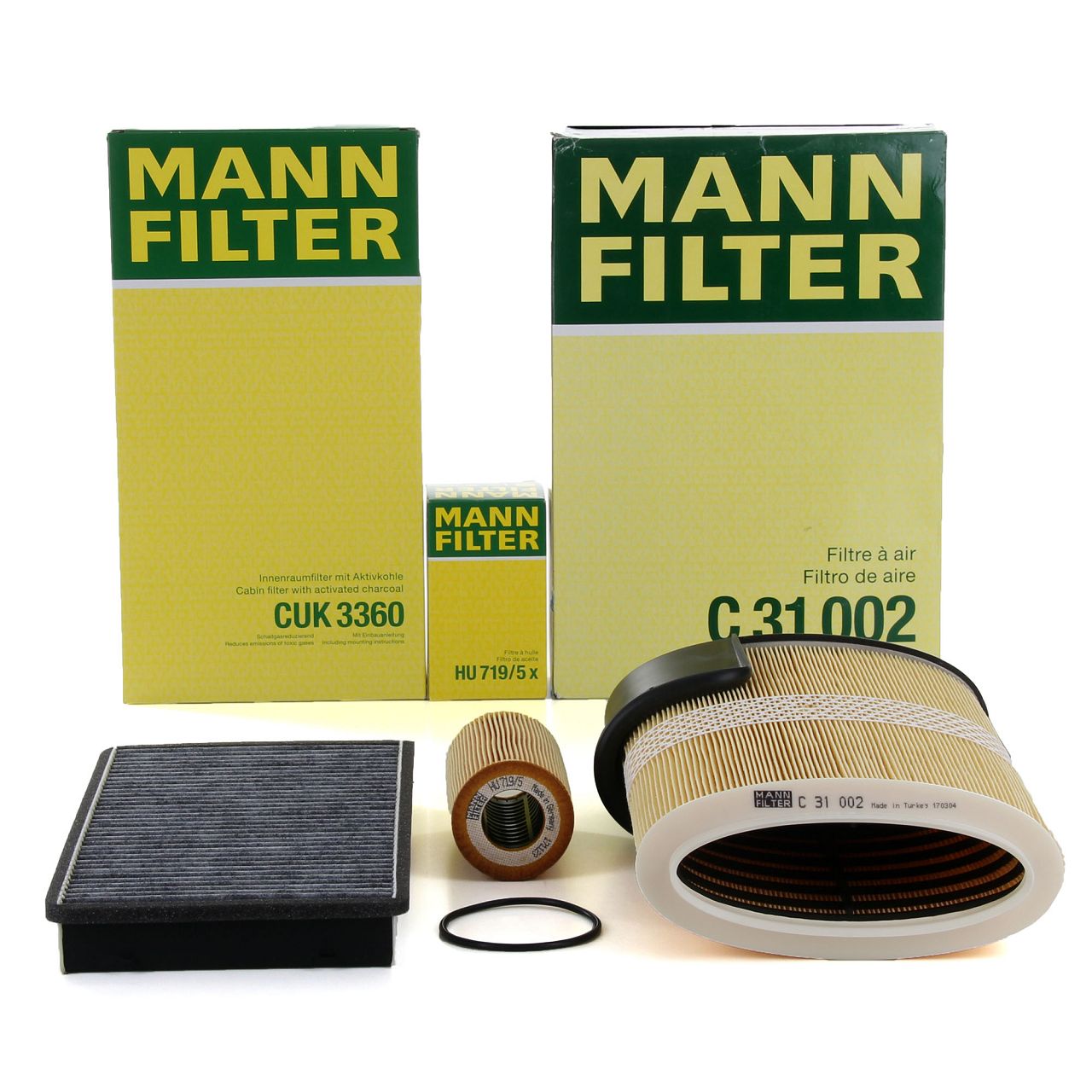 MANN Filter-Set für PORSCHE BOXSTER CAYMAN (987) 2.7 + S 3.2 + S 3.4