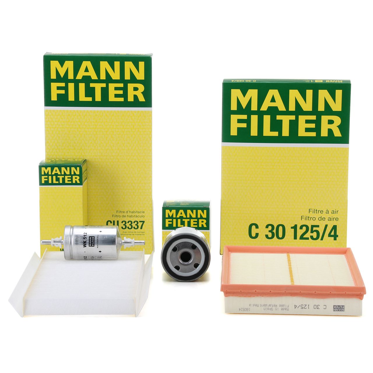 MANN Filter-Set 4-tlg OPEL Corsa C 1.4 1.8 Combo 1.6 / CNG Tigra B TwinTop 1.8