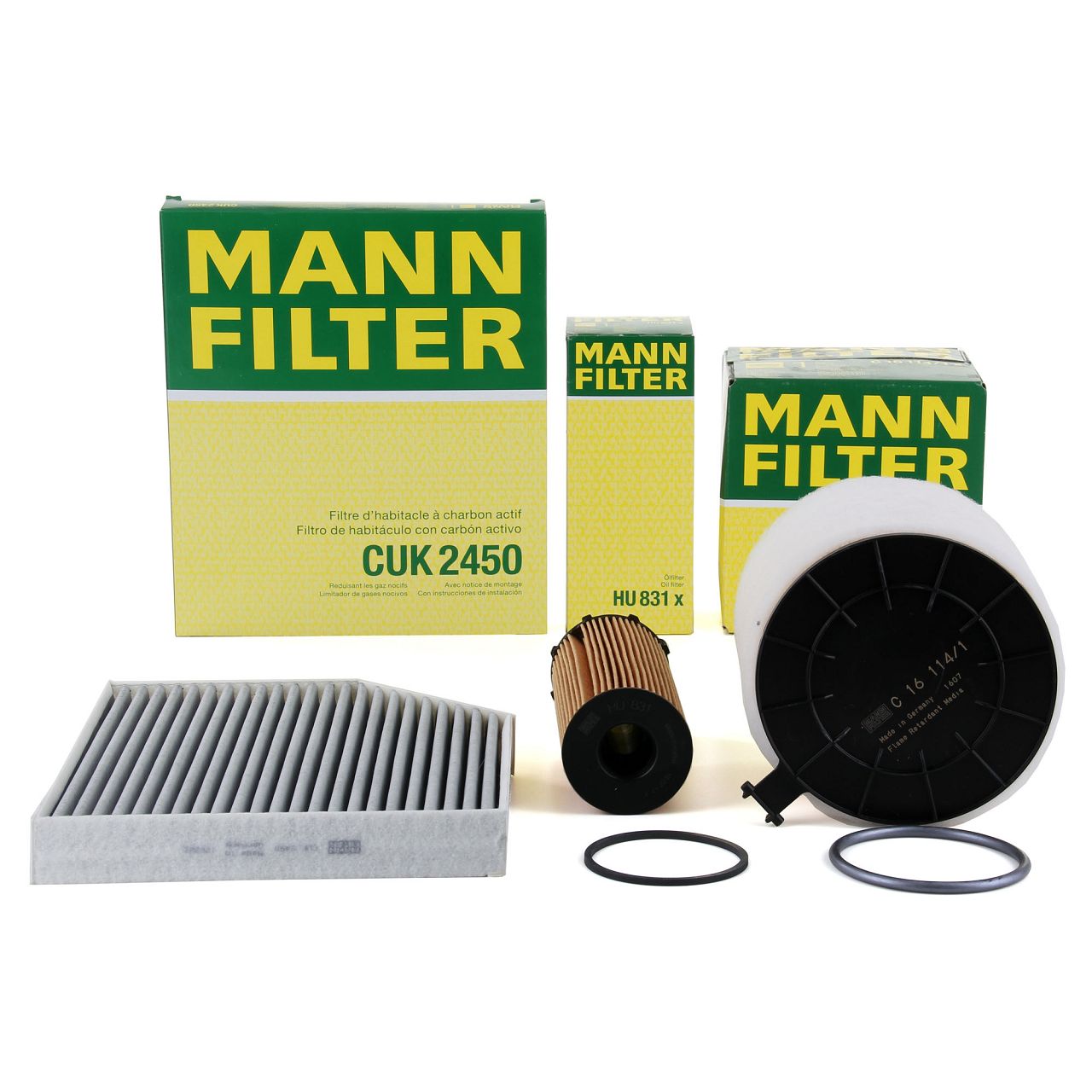 MANN Filter-Set 3-tlg AUDI A4 (8K B8) A5 (8T 8F) 2.7 TDI 3.0 TDI 163-240 PS