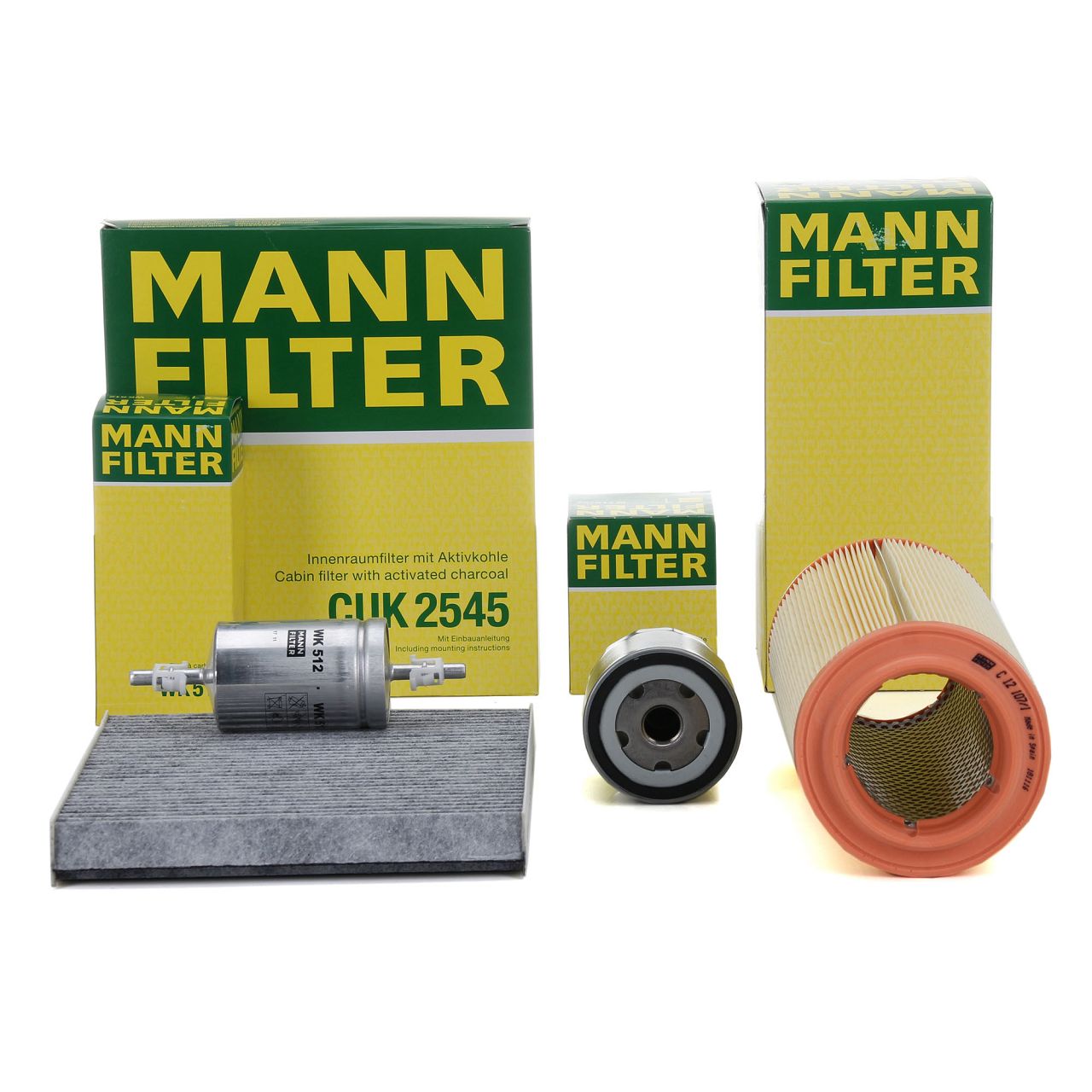 MANN Filter-Set 4-tlg AUDI A2 (8Z0) 1.4 75 PS + 1.6 FSI 110 PS