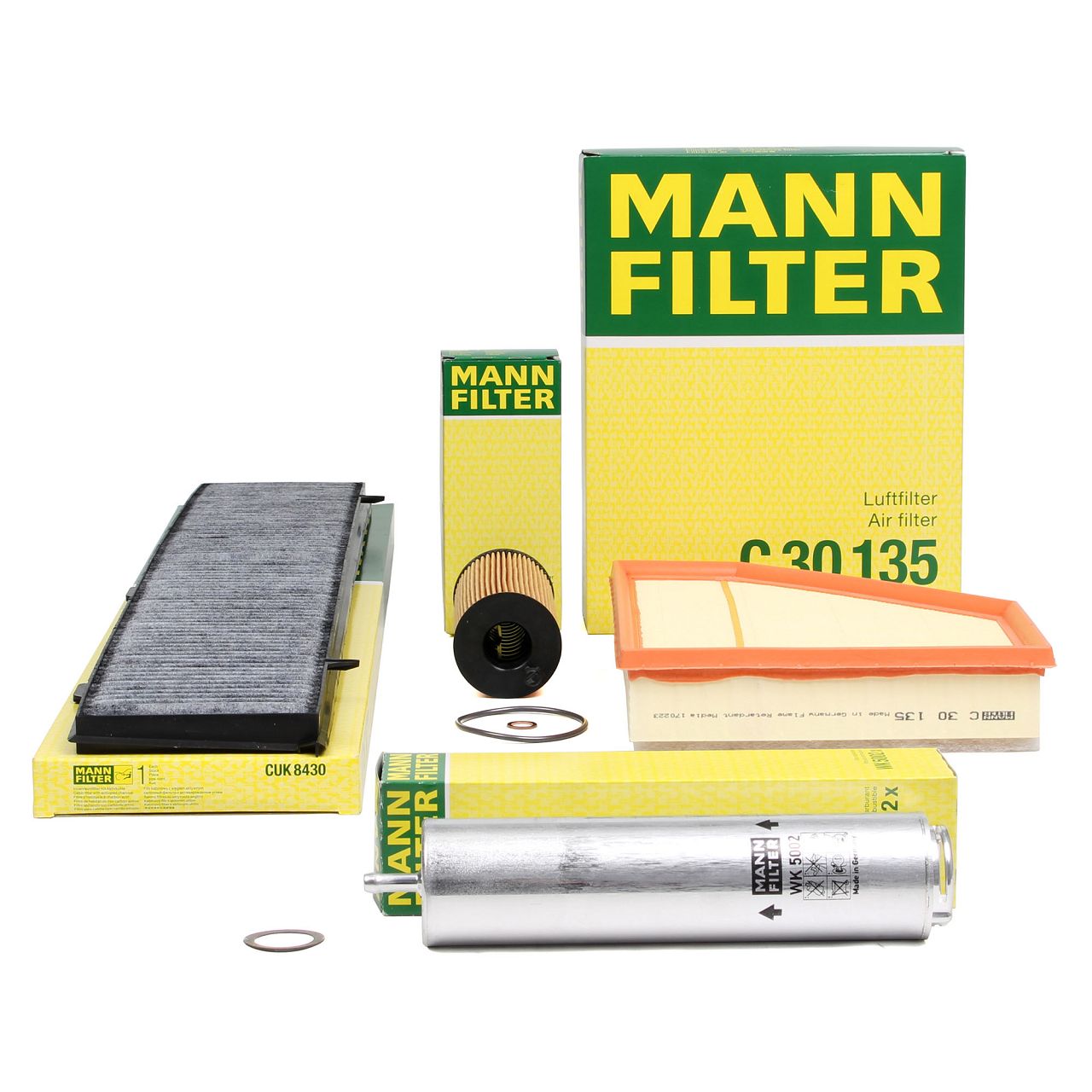 MANN Filter-Set 4-tlg BMW 1er E81 E82 E87 E88 116d 118d 120d 123d 90-204 PS N47