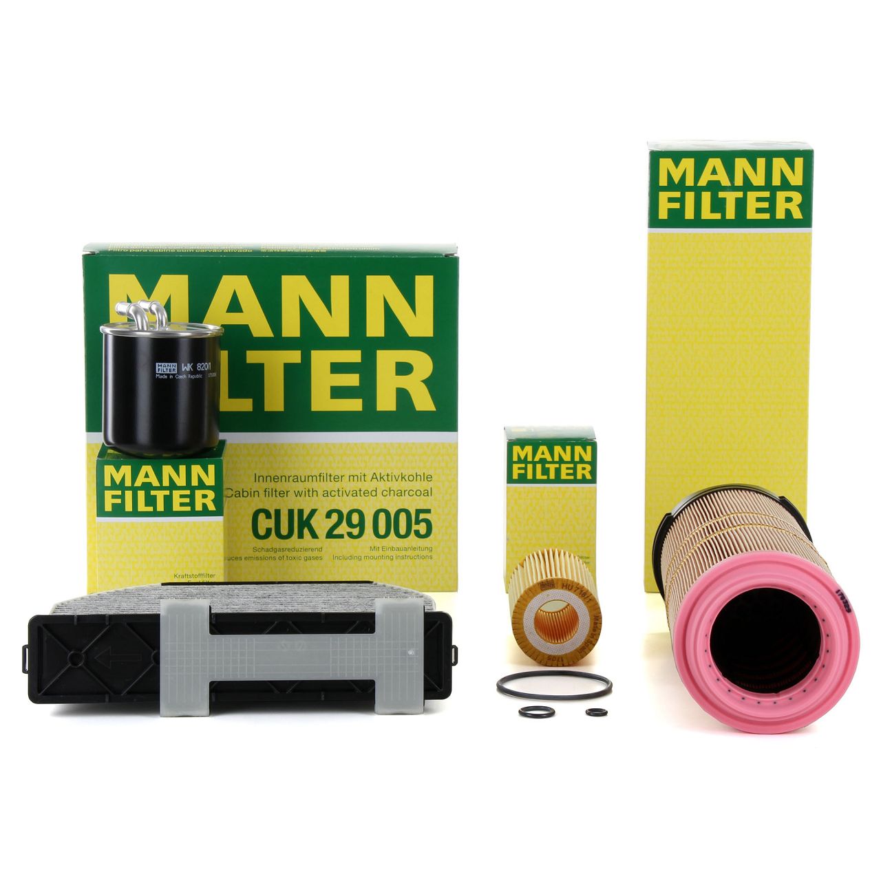 MANN-FILTER Filter-Sets - CUK 29 005, WK 820/1, C 12 133/1, HU 718