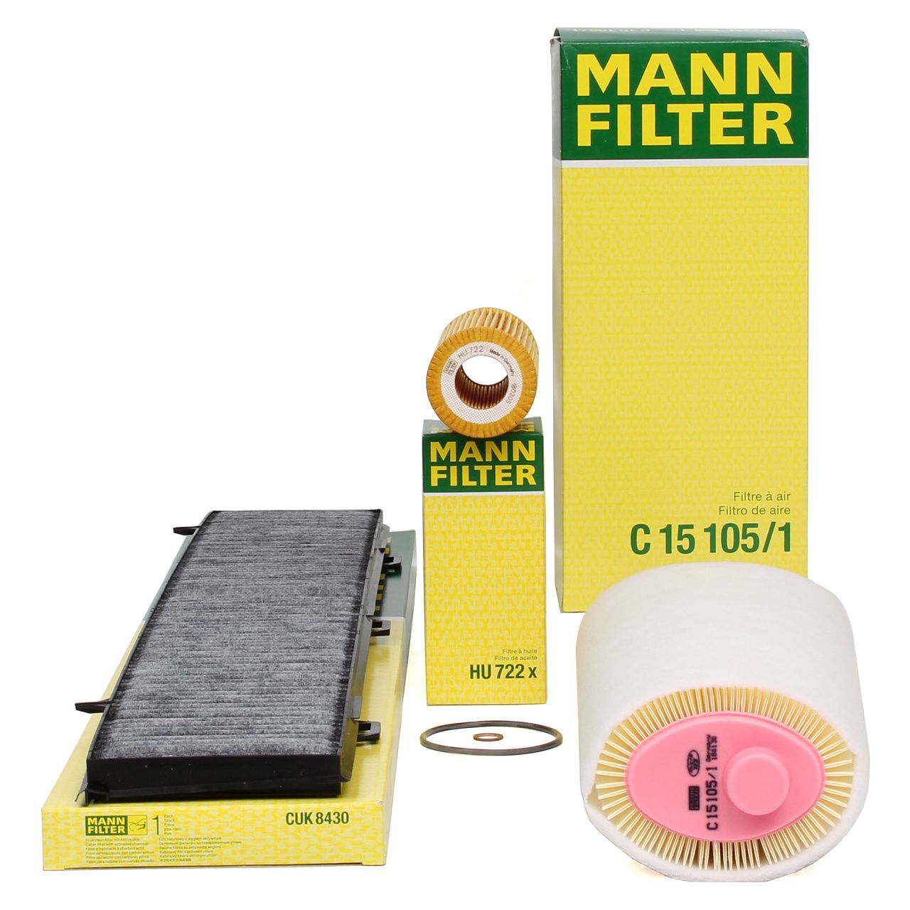 MANN Filter-Set 3-tlg BMW 1er E87 118d 120d 3er E90 E91 318d 320d M47 122/150/163 PS