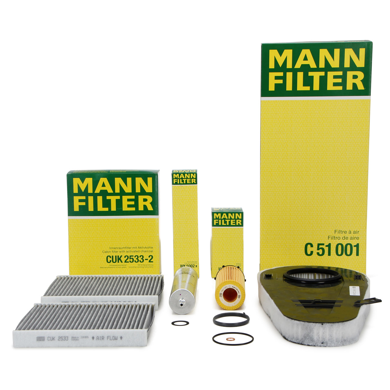 Inspektionspaket Wartungspaket Filterset Filtersatz 1 x Luftfilter 1 x  Innenraumfilter mit Aktivkohle