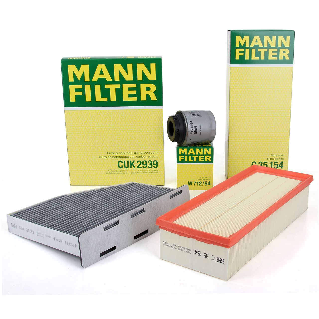 MANN Filter-Set VW Golf 6 Passat B6 B7 Sharan Tiguan Touran Eos Beetle Jetta 4 1.4 TSI