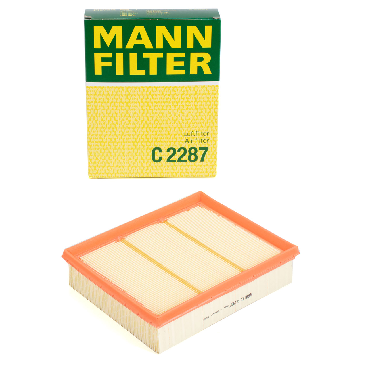 MANN C2287 Luftfilter MERCEDES-BENZ A-Klasse W169 B-Klasse W245 150-200 M266 2660940004