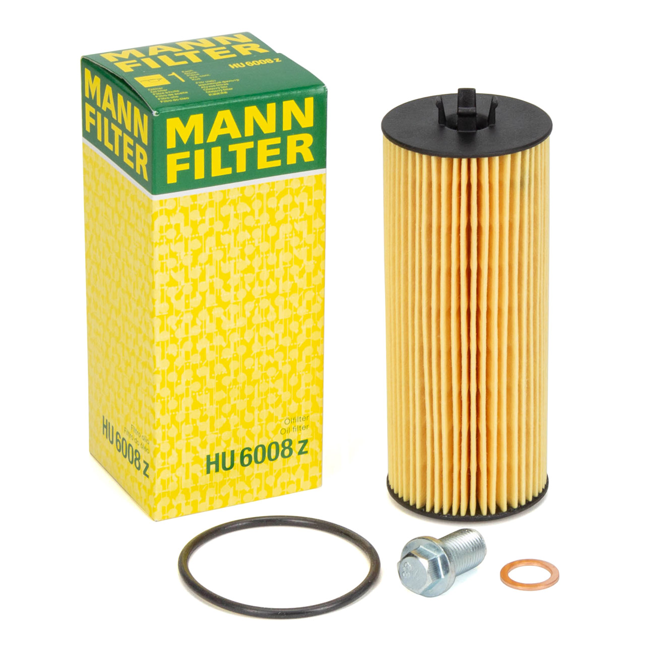 MANN HU6008z Ölfilter + Schraube MERCEDES W176 W212 W463 W166 W221 W222 M133 M278 M157