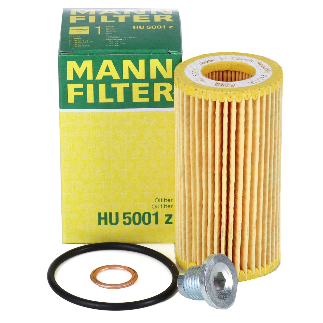 MANN HU5001Z Ölfilter + Schraube FORD Focus 4 MK4 Kuga 3 MK3 Transit Tourneo 1.5 EcoBlue