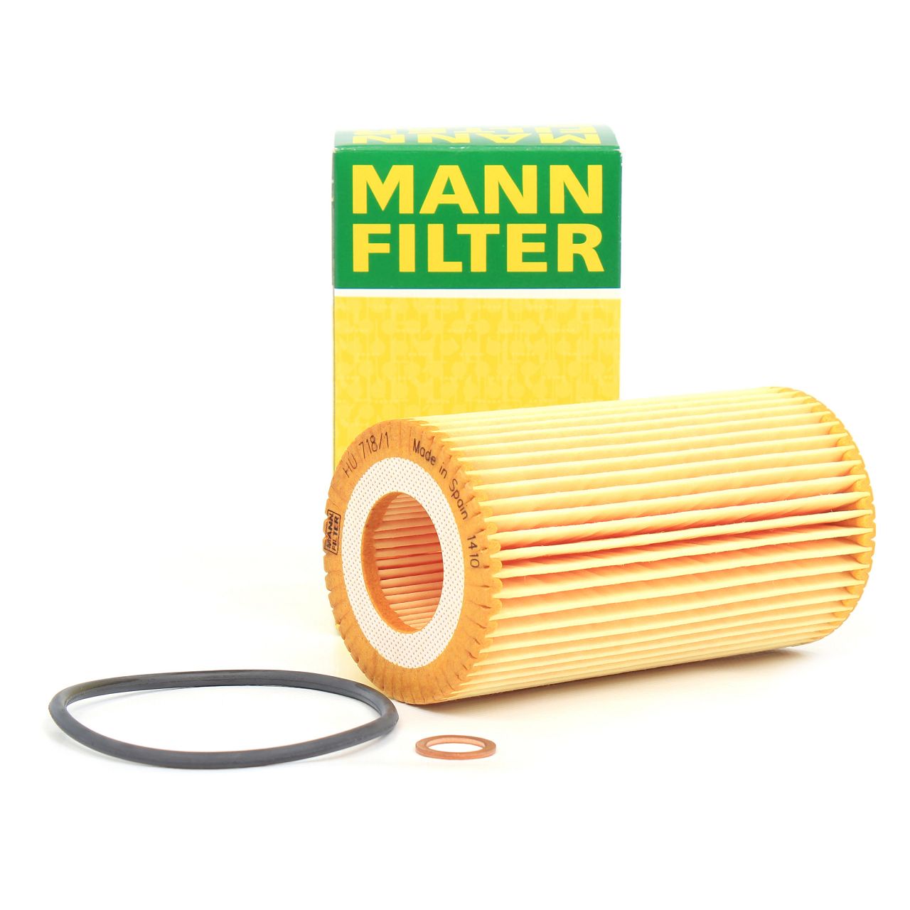 MANN HU718/1Z Ölfilter Motorölfilter inkl. Dichtung BMW 3er E46 5er E39