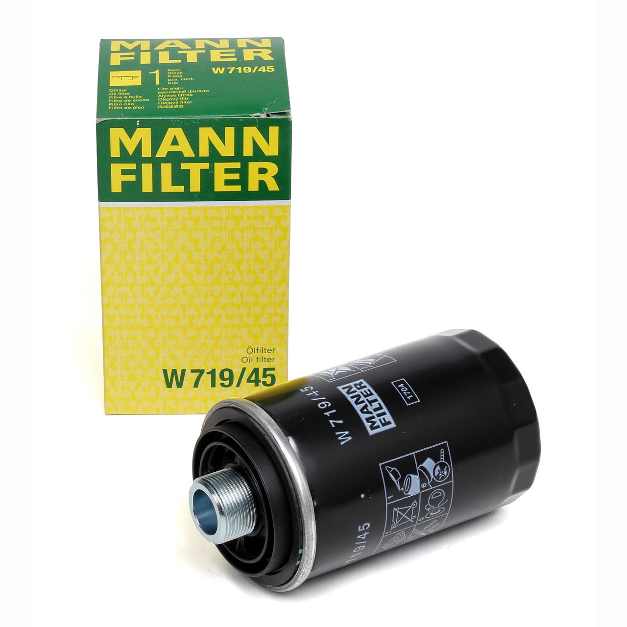 MANN W719/45 Ölfilter AUDI A3 A4 A5 A6 SEAT SKODA VW Golf 5 6 Passat 1.8/2.0 TSI