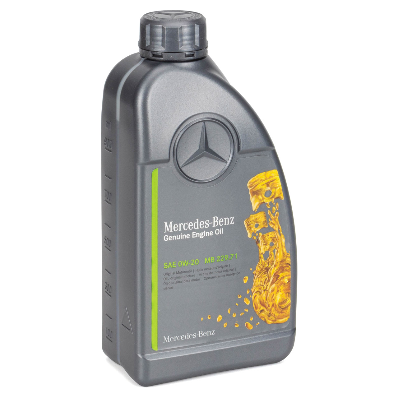 6L ORIGINAL 0W-20 MB 229.71 Motoröl + HIRSCHER Ölfilter für MERCEDES 2701800109