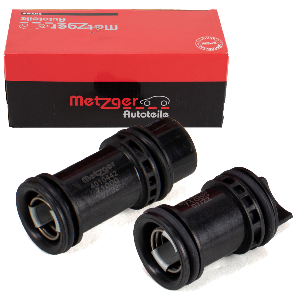 2x METZGER Kühlmittelrohr Ölfiltergehäuse BMW E81-88 E90-93 E60 E61 X1 X3 N47 unten + oben