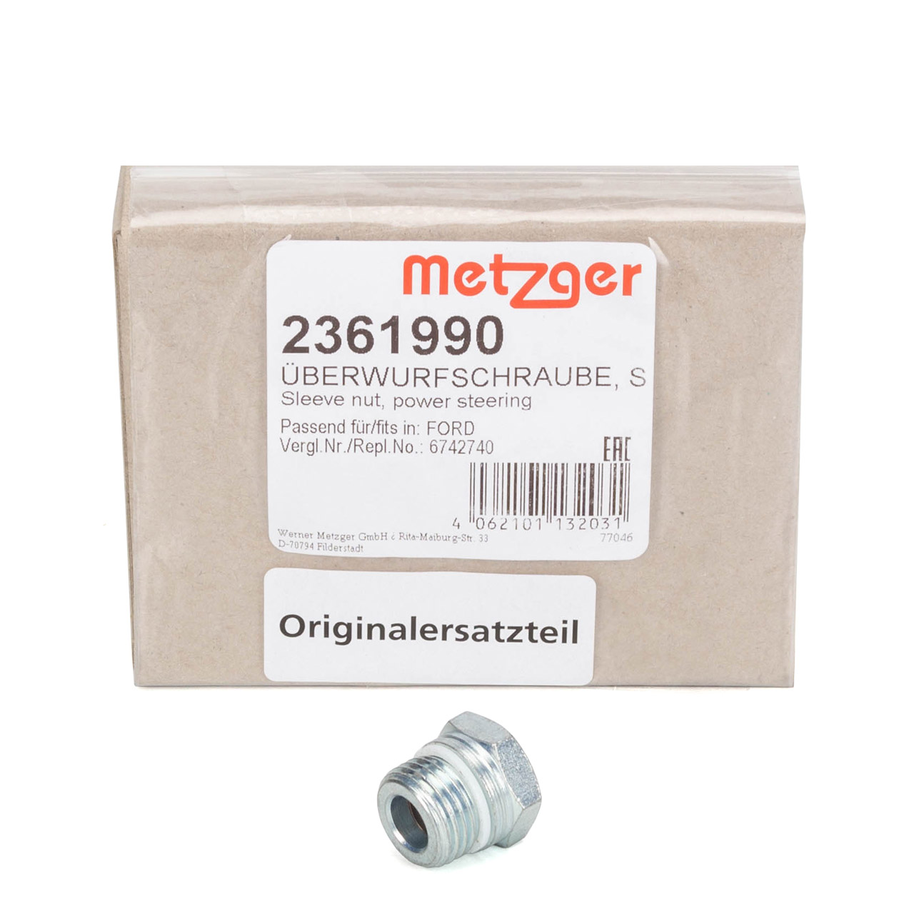 METZGER Hohlschraube Anschluss-Schlauch Servopumpe FORD Fiesta 4 5 Mondeo 2 3 KA 6742740