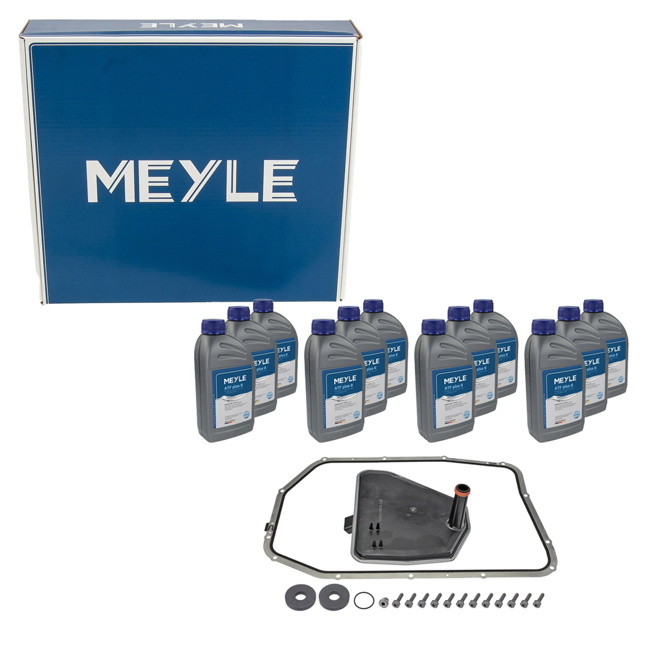 MEYLE 1001350110/XK Getriebefilter Satz 6-Gang 6HP19 A + 12L Getriebeöl AUDI Q7 4L 3.6 FSI