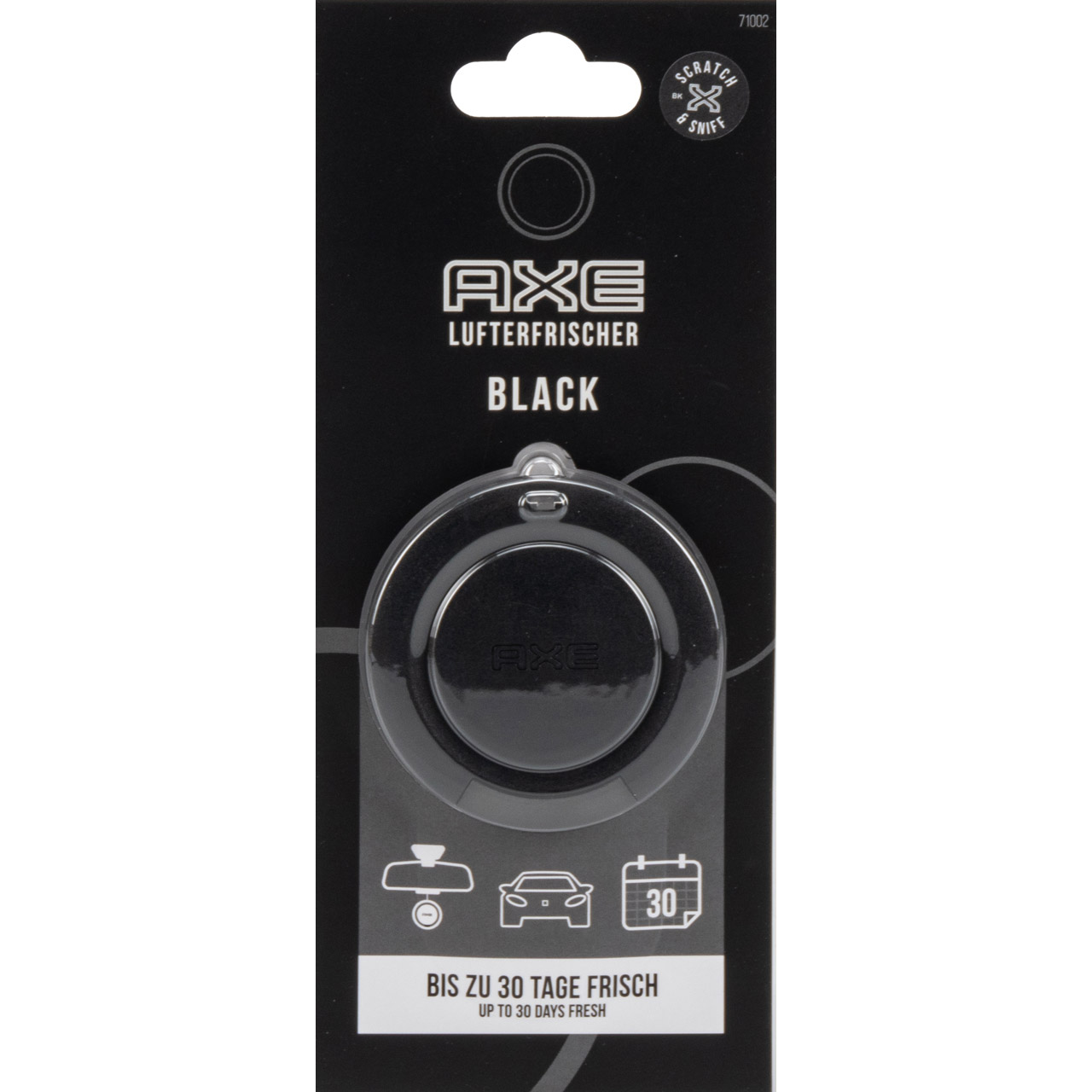 AXE 3D Hanging Lufterfrischer Autoduft Innenraumduft Duftspender BLACK 20g