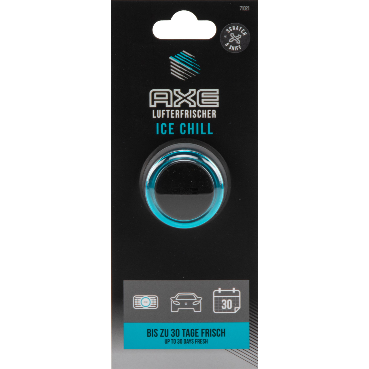 AXE Mini Vent Lufterfrischer Autoduft Innenraumduft Duftspender ICE CHILL 20g