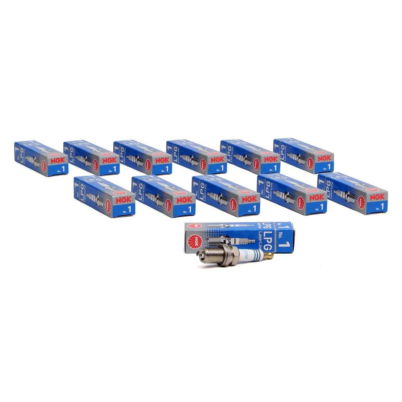 12x NGK 1496 LL1 LPG1 LPG LaserLine 1 Zündkerze LPG/CNG Gasbetrieb Flüssiggas