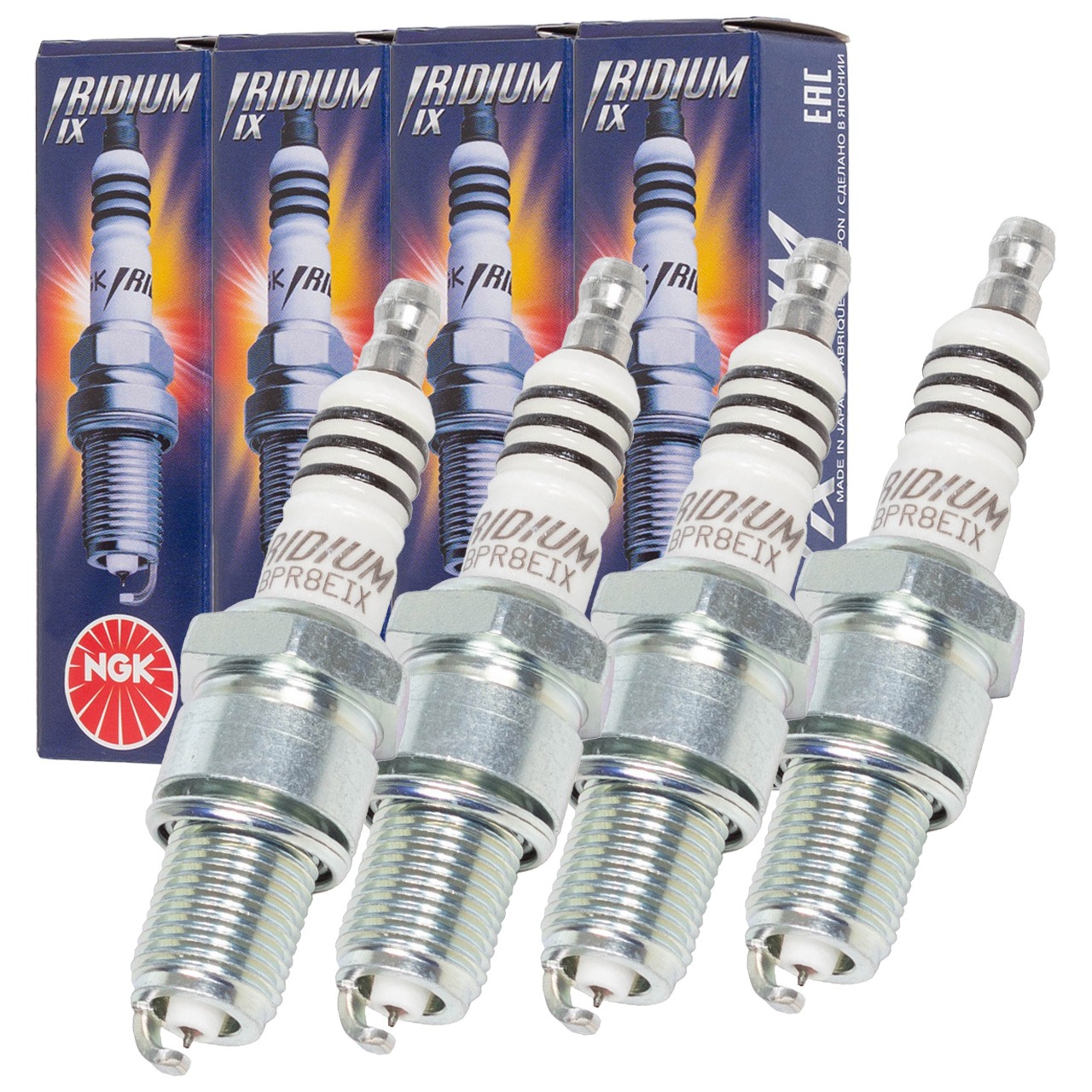 4x NGK 6684 BPR8EIX Iridium IX Zündkerze PORSCHE 924 2.0 Turbo 177 PS 99917012890