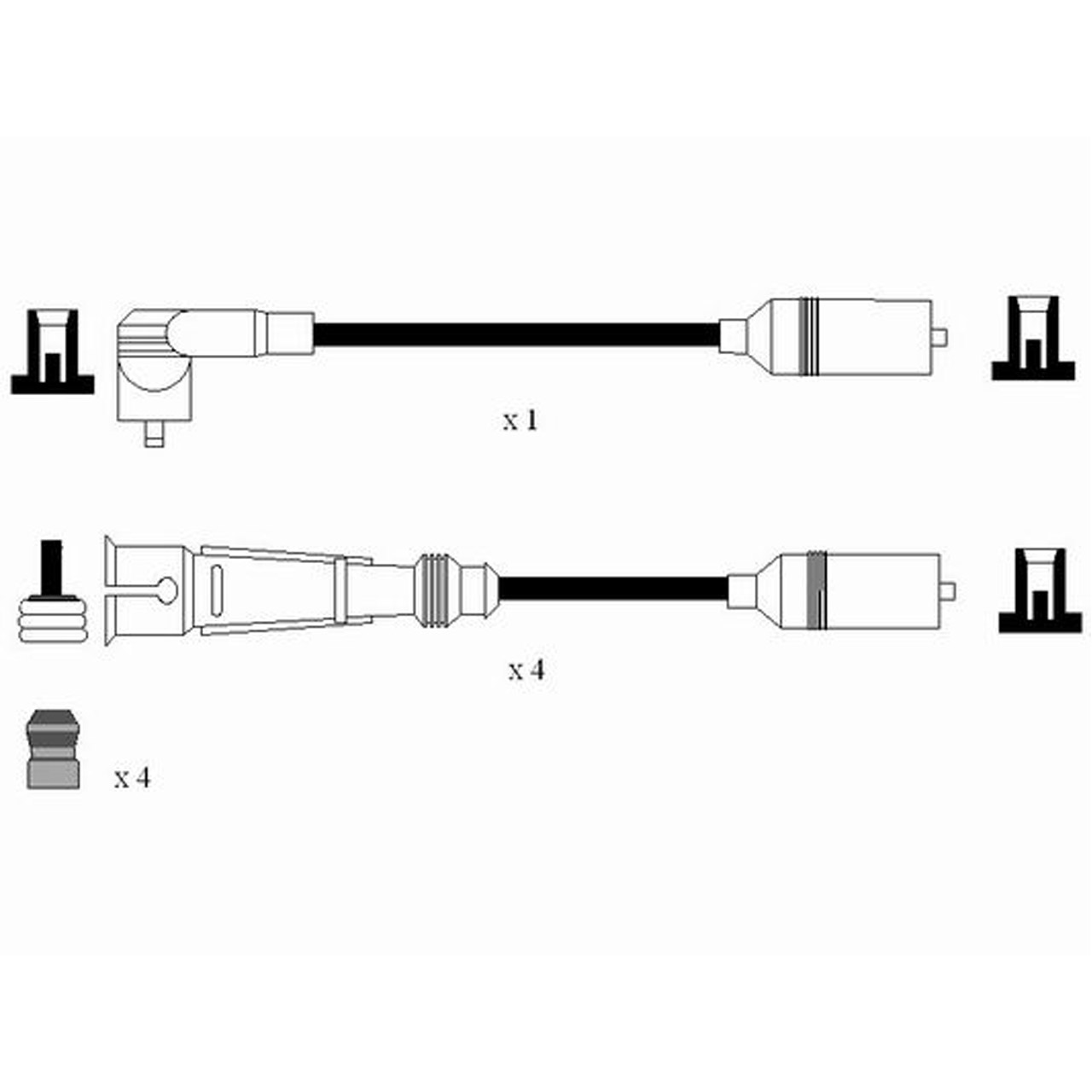 NGK 0510 RC-AD210 Zündkabelsatz Zündleitungssatz