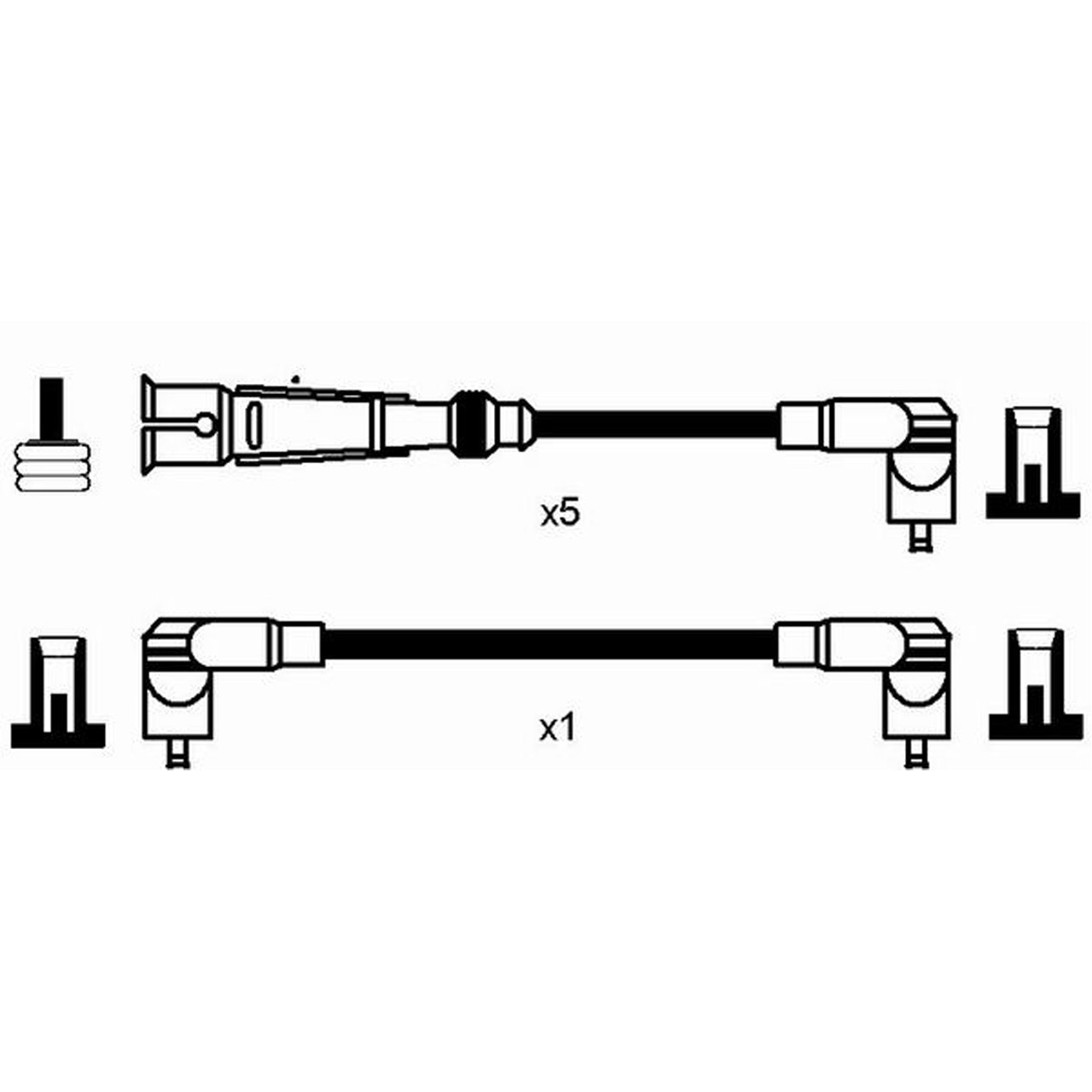 NGK 0511 RC-AD211 Zündkabelsatz Zündleitungssatz