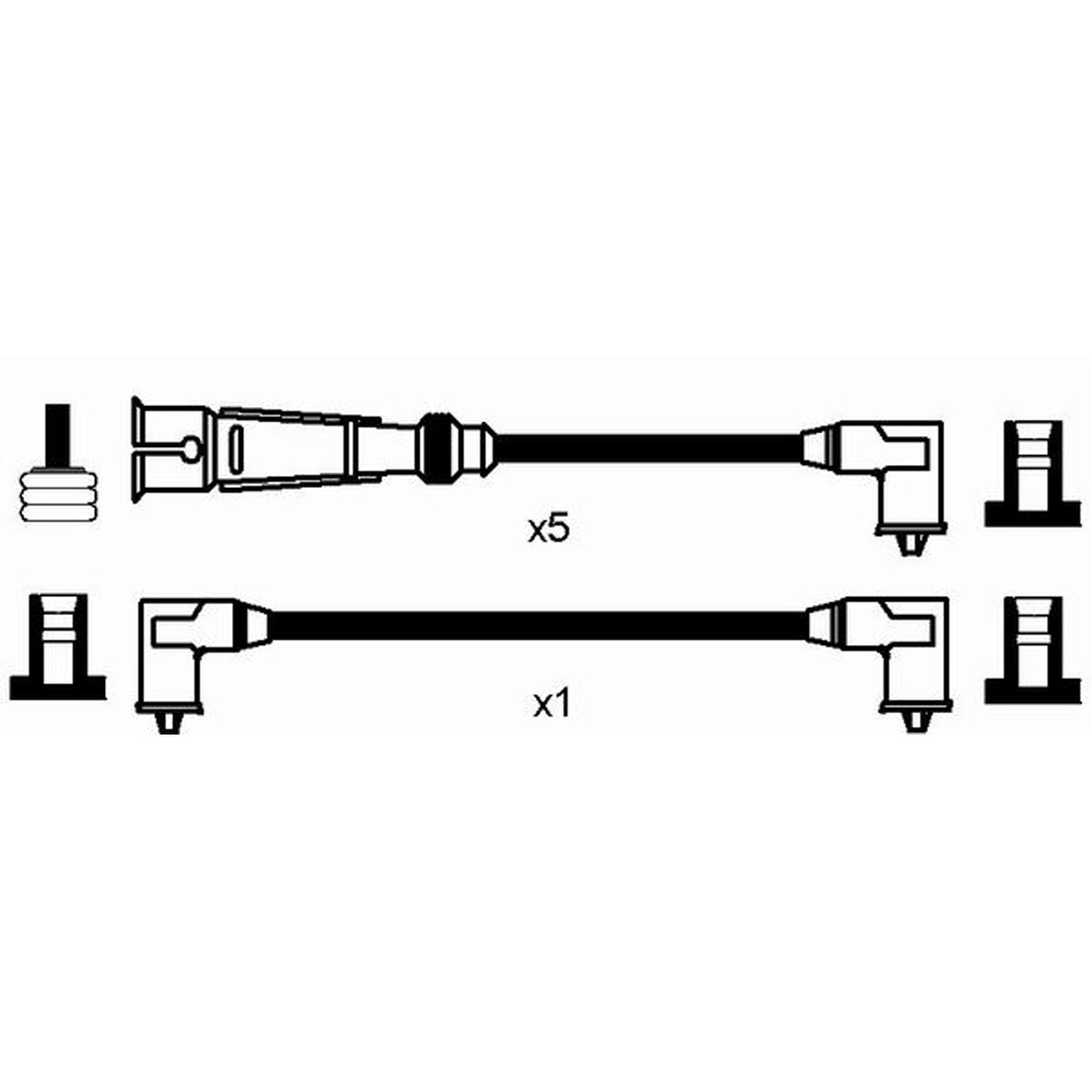 NGK 0512 RC-AD212 Zündkabelsatz Zündleitungssatz