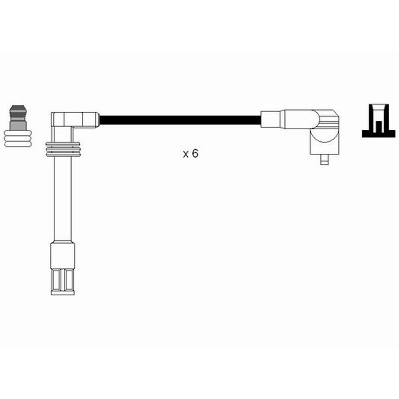 NGK 0518 RC-AD218 Zündkabelsatz Zündleitungssatz