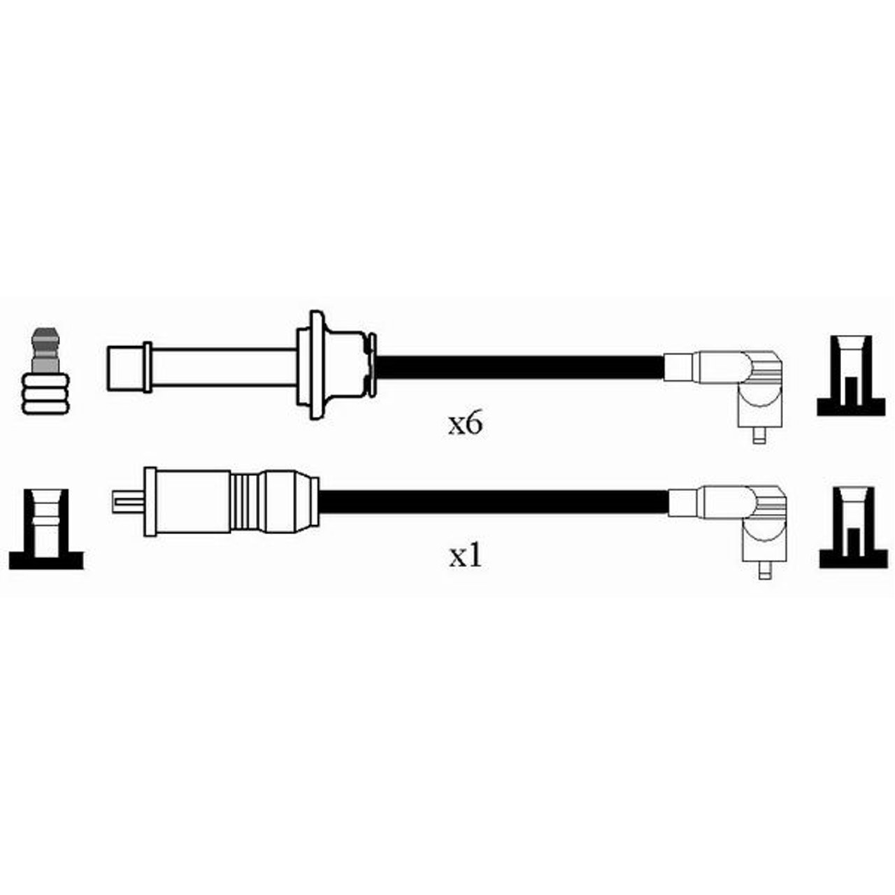 NGK 0520 RC-AR201 Zündkabelsatz Zündleitungssatz