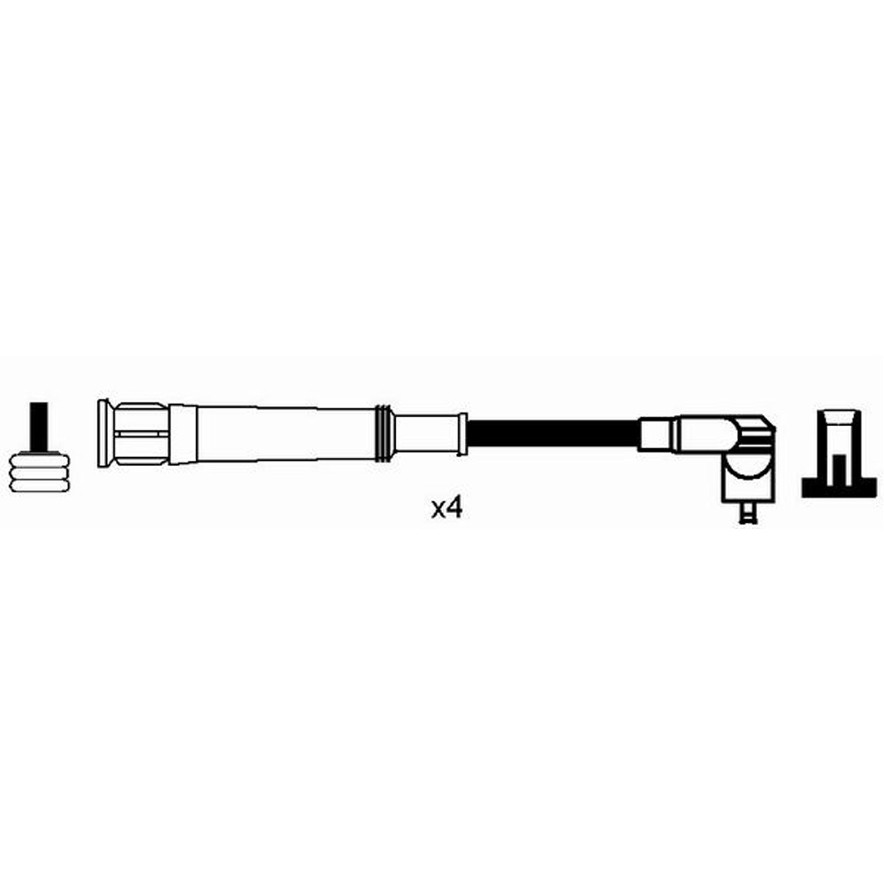 NGK 0523 RC-AR204 Zündkabelsatz Zündleitungssatz